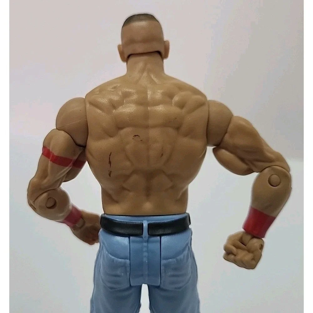 WWE John Cena Action Figure Mattel 2011 Blue Jorts Red Wristbands V1268 Toy WWF‎